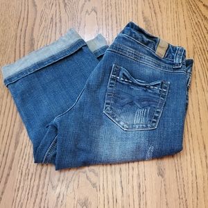 Maurices 5/6 cuffed capri jeans.